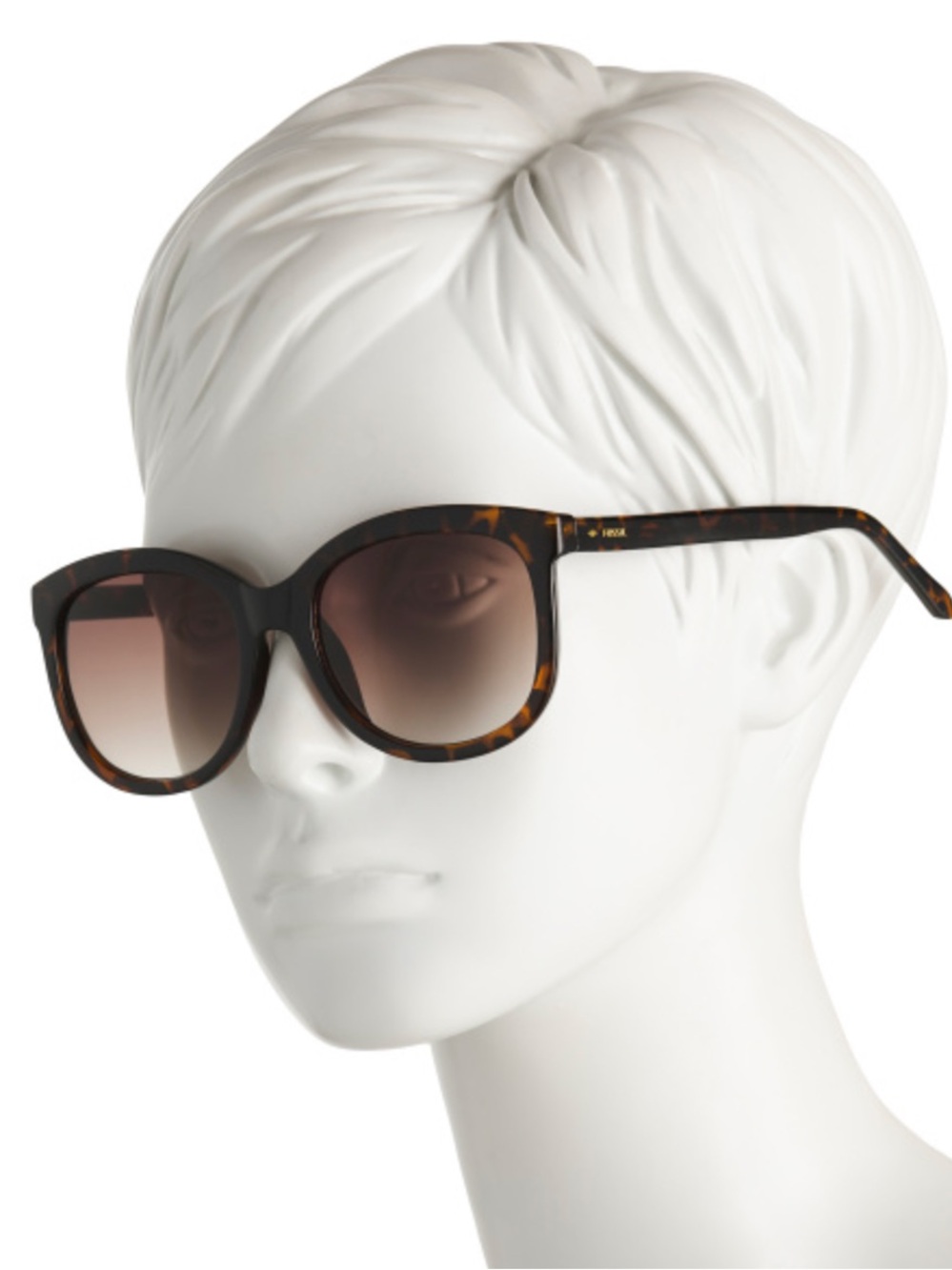 Fossil Women's Tortoiseshell Sunglasses with Brown Gradient Lenses